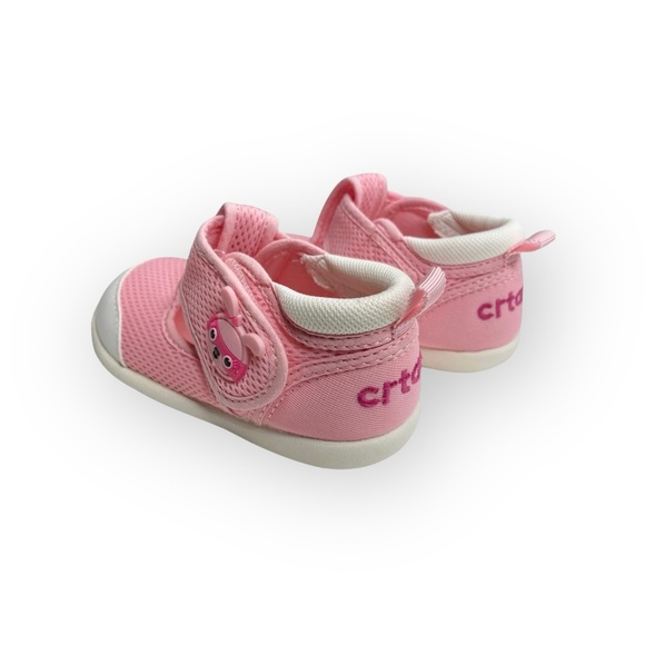 crtartu 𖠌 Mesh T Strap Cartoon Bunny Baby Walker Sandals 𖠌 Pink Toddler 6 6.5 - Picture 5 of 16